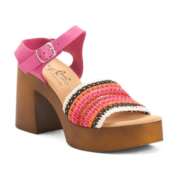 BOS AND CO Made In Italy Reny Heeled Sandals - Picture 1 of 2